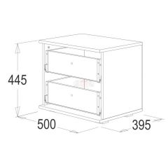 Тумба с 2-мя ящиками Ольга-14 в Агрызе - agryz.mebel24.online | фото 2