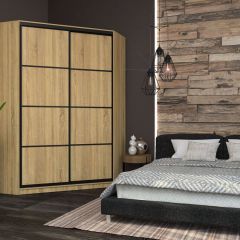 Угловой шкаф-купе Лофт (Дуб Сонома) в Агрызе - agryz.mebel24.online | фото 9