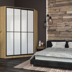 Угловой шкаф-купе Лофт (Дуб Сонома) в Агрызе - agryz.mebel24.online | фото 10