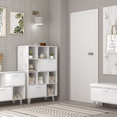 Вешалка с зеркалом Эго ВЗ-1 Бетон светлый в Агрызе - agryz.mebel24.online | фото 3