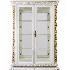 Витрина двухстворчатая Алсу (белый глянец) в Агрызе - agryz.mebel24.online | фото 3