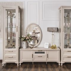 Витрина одностворчатая Мокко (бежевый) в Агрызе - agryz.mebel24.online | фото 3