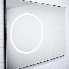Зеркало Eclipse 100 black с подсветкой Sansa (SE1032Z) в Агрызе - agryz.mebel24.online | фото 3