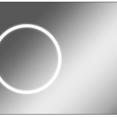 Зеркало Eclipse 100 black с подсветкой Sansa (SE1032Z) в Агрызе - agryz.mebel24.online | фото