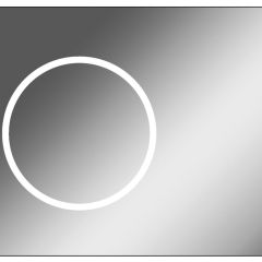 Зеркало Eclipse 90 black с подсветкой Sansa (SE1031Z) в Агрызе - agryz.mebel24.online | фото