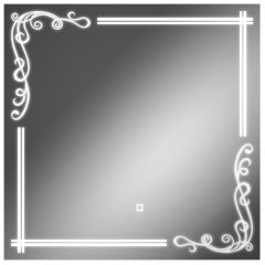 Зеркало Луандра 700х700 с подсветкой Домино (GL7035Z) в Агрызе - agryz.mebel24.online | фото