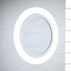 Зеркало Quadro 100 alum (линза) с подсветкой Sansa (SQL1030Z) в Агрызе - agryz.mebel24.online | фото 5
