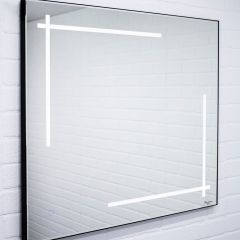 Зеркало Ray 100 black с подсветкой Sansa (SR1035Z) в Агрызе - agryz.mebel24.online | фото 3