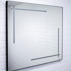 Зеркало Ray 80 black с подсветкой Sansa (SR1037Z) в Агрызе - agryz.mebel24.online | фото 2