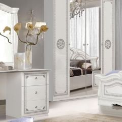 Зеркало в раме (12.150) Грация (белый/серебро) в Агрызе - agryz.mebel24.online | фото 2