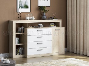 Ангара Комод (Белый глянец/Сонома) в Агрызе - agryz.mebel24.online | фото 2