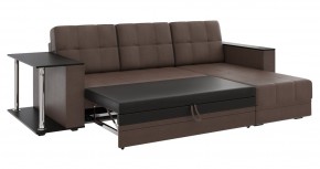 Диван угловой Атлант со столиком (к/з Марика Коричневый) в Агрызе - agryz.mebel24.online | фото 3