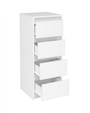АЙДЕН КМ06-400 Комод 4 ящика (белый) в Агрызе - agryz.mebel24.online | фото 2