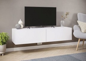 АЙДЕН ТБН06-1400 Тумба ТВ подвесная (белый) в Агрызе - agryz.mebel24.online | фото 3