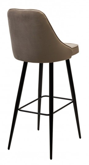 Барный стул NEPAL-BAR БЕЖЕВЫЙ #5, велюр/ черный каркас (H=78cm) М-City в Агрызе - agryz.mebel24.online | фото 2