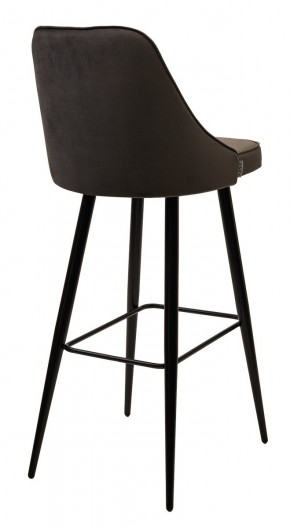 Барный стул NEPAL-BAR ГРАФИТ #14, велюр/ черный каркас (H=78cm) М-City в Агрызе - agryz.mebel24.online | фото 2
