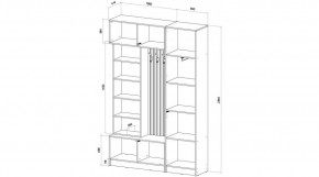 БАВАРИЯ Прихожая (дуб вотан/кашемир) в Агрызе - agryz.mebel24.online | фото 2