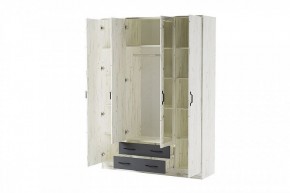 БЕАТРИС Шкаф Квадро (дуб крафт белый/антрацит) в Агрызе - agryz.mebel24.online | фото 2