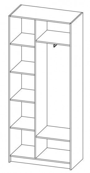 ДАРЬЯ Шкаф (Крафт серый/Крафт белый) гостиная в Агрызе - agryz.mebel24.online | фото 6