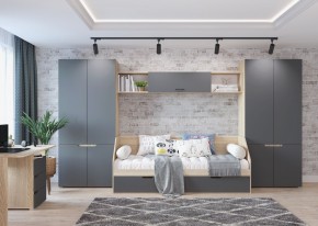 Детская АНТАЛИЯ (модульная) Сонома/Графит софт в Агрызе - agryz.mebel24.online | фото
