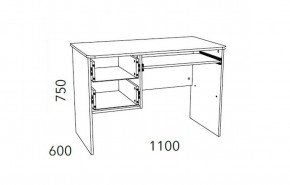 Детская Фанк Стол для компьютера НМ 009.19-05 М2 в Агрызе - agryz.mebel24.online | фото 3