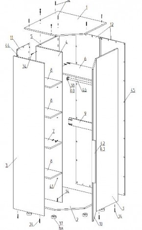 Детская "Лео" (модульная) в Агрызе - agryz.mebel24.online | фото 16