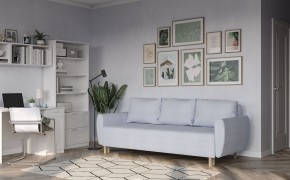 Диван-кровать Тулисия пастельно-голубой, ткань рогожка в Агрызе - agryz.mebel24.online | фото 4