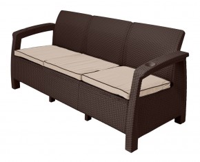 Диван Yalta Sofa 3 Set (Ялта) шоколадный в Агрызе - agryz.mebel24.online | фото