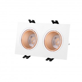 DK3072-WBR Встраиваемый светильник, IP 20, 10 Вт, GU5.3, LED, белый/бронзовый, пластик в Агрызе - agryz.mebel24.online | фото 1