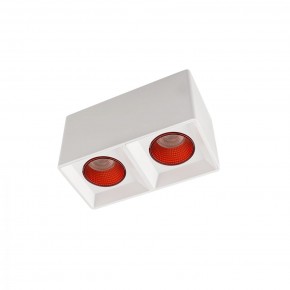 DK3085-WH+RD Светильник накладной IP 20, 10 Вт, GU5.3, LED, белый/красный, пластик в Агрызе - agryz.mebel24.online | фото 1