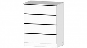 ЭЛЕГАНТ Комод 4 ящика (белый) в Агрызе - agryz.mebel24.online | фото