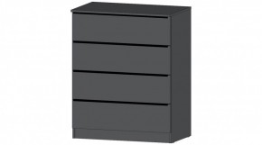 ЭЛЕГАНТ Комод 4 ящика (графит) в Агрызе - agryz.mebel24.online | фото
