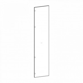 Фасад двери глухой (левый) Глянец белый Марсель в Агрызе - agryz.mebel24.online | фото 1