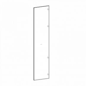 Фасад двери глухой (правый) Глянец черный Марсель в Агрызе - agryz.mebel24.online | фото 2