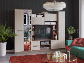 ФЛОРА Стенка (2700) ЛДСП (Ясень шимо светлый/темный) в Агрызе - agryz.mebel24.online | фото