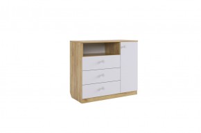 ФОРСАЖ Комод (крафт золотой/белый) в Агрызе - agryz.mebel24.online | фото