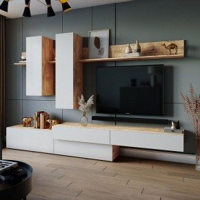 ФРИДА Гостиная (Вотан/Белый глянец) в Агрызе - agryz.mebel24.online | фото