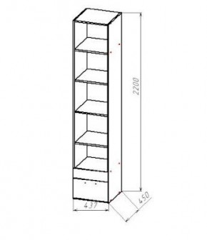 ГЕОМЕТРИЯ ГМТ.06 пенал в Агрызе - agryz.mebel24.online | фото 2