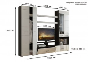 Гостиная Альфа МДФ (Венге/Белый глянец) в Агрызе - agryz.mebel24.online | фото 3