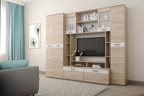 Гостиная Белла (Дуб Сонома/Белый глянец) в Агрызе - agryz.mebel24.online | фото