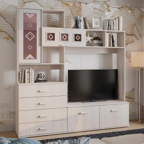 Гостиная Белла центральная секция (ясень белый) в Агрызе - agryz.mebel24.online | фото 3
