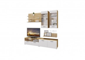 Гостиная НЕНСИ (модульная) Крафт золотой/Белый глянец в Агрызе - agryz.mebel24.online | фото 2