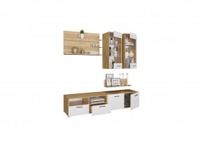 Гостиная НЕНСИ (модульная) Крафт золотой/Белый глянец в Агрызе - agryz.mebel24.online | фото 3