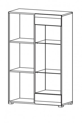 Гостиная НЕНСИ (модульная) Крафт золотой/Белый глянец в Агрызе - agryz.mebel24.online | фото 9