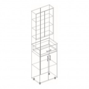 ГРАФ Прихожая (модульная) темно серый в Агрызе - agryz.mebel24.online | фото 17