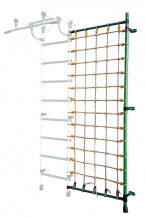 Дополнительная стойка к пристенному ДСК с сеткой для лазания, цв. зеленый в Агрызе - agryz.mebel24.online | фото