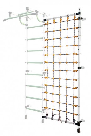 Дополнительная стойка к пристенному ДСК с сеткой для лазания, цв. белый в Агрызе - agryz.mebel24.online | фото