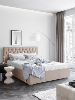Интерьерная Кровать Октавия Бежевый 1400x2000 в Агрызе - agryz.mebel24.online | фото
