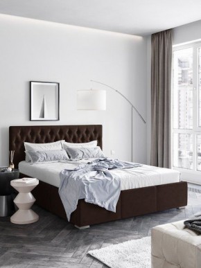 Интерьерная Кровать Октавия Коричневый  1600х2000 в Агрызе - agryz.mebel24.online | фото