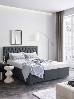 Интерьерная Кровать Октавия Серый 1600х2000 в Агрызе - agryz.mebel24.online | фото
